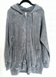 Mineral Washed Zip Up
