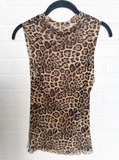 Mesh Mock Neck Tank