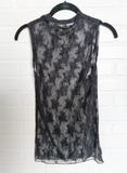 Mesh Mock Neck Tank