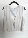 Woven Stripe Vest