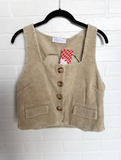 Corduroy Button Vest