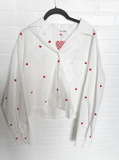 Heart Embroidered Blouse