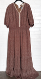 Embroidered Trim Fall Dress