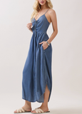 Tencel Medium Wash Jumpsuit