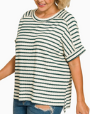 Curvy Striped Tee
