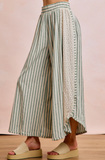 Floral Eyelet Stripe Pant