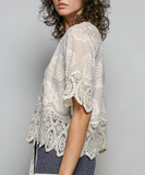 Mila Crochet Short Sleeve
