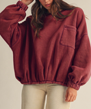 Oversized Mineral Pocket Pullover