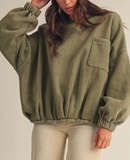 Oversized Mineral Pocket Pullover