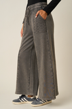 Eyelet Lace Wide Leg Pant