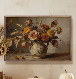 24" X 16" Autumn Rose + Wildflower Arrangement