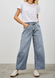 Saige High Rise Low Curve Barrel Jean