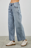 Saige High Rise Low Curve Barrel Jean