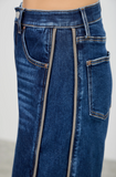 Saige Spandex High Rise Piping Jean