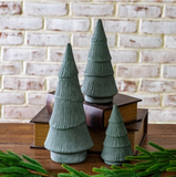 Forest Green Holiday Ceramic Trees