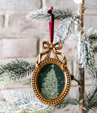 Gold Oval Framed Ornament