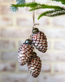 Triple Pinecone Ornament