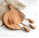 11" Holiday Cheese Board + Spread Set