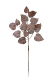 41.5" Glitter Leaf Spray