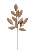 28" Bronze Shine Leaf Spray