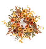 16" Mixed Gerbera Daisy Candle Ring