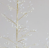 24" Pearl + Crystal Metal Tree