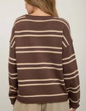 Striped Round Neck Pullover