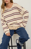 Striped Round Neck Pullover