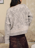 Heathered Geo Knit Sweater