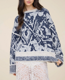 Heathered Geo Knit Sweater