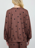 Polka Dot Long Sleeve Crew