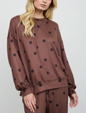 Polka Dot Long Sleeve Crew