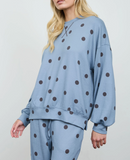 Polka Dot Long Sleeve Crew