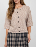 Marled Button Down