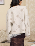 Snowflake Jacquard Cardigan