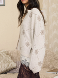Snowflake Jacquard Cardigan