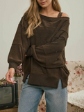 Tiered Boat Neck Knit