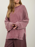 Washed Drop Sleeve Sweater