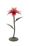 Painted Poinsettia Taper Holder