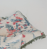 24" Vintage Ski Resort Lumbar Pillow