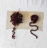 72" Foam Flocking Garland - Burgundy