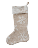 20" Jacquard Snowflake Stocking