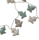 72" Embroidered Jute Tree Garland