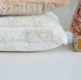 18" Cotton Blend Cream Pillow