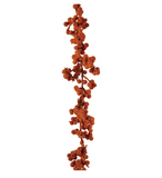 Flocked Foam Ball Garland - Orange