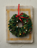 7" Handmade Felt Wreath Ornament
