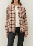 Taupe Oversized Flannel