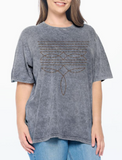 Curvy Cowboy Stitch Vintage Tee