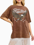 Free Bird Puff Boyfriend Tee
