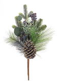 18" Pine Berry + Eucalyptus Pick